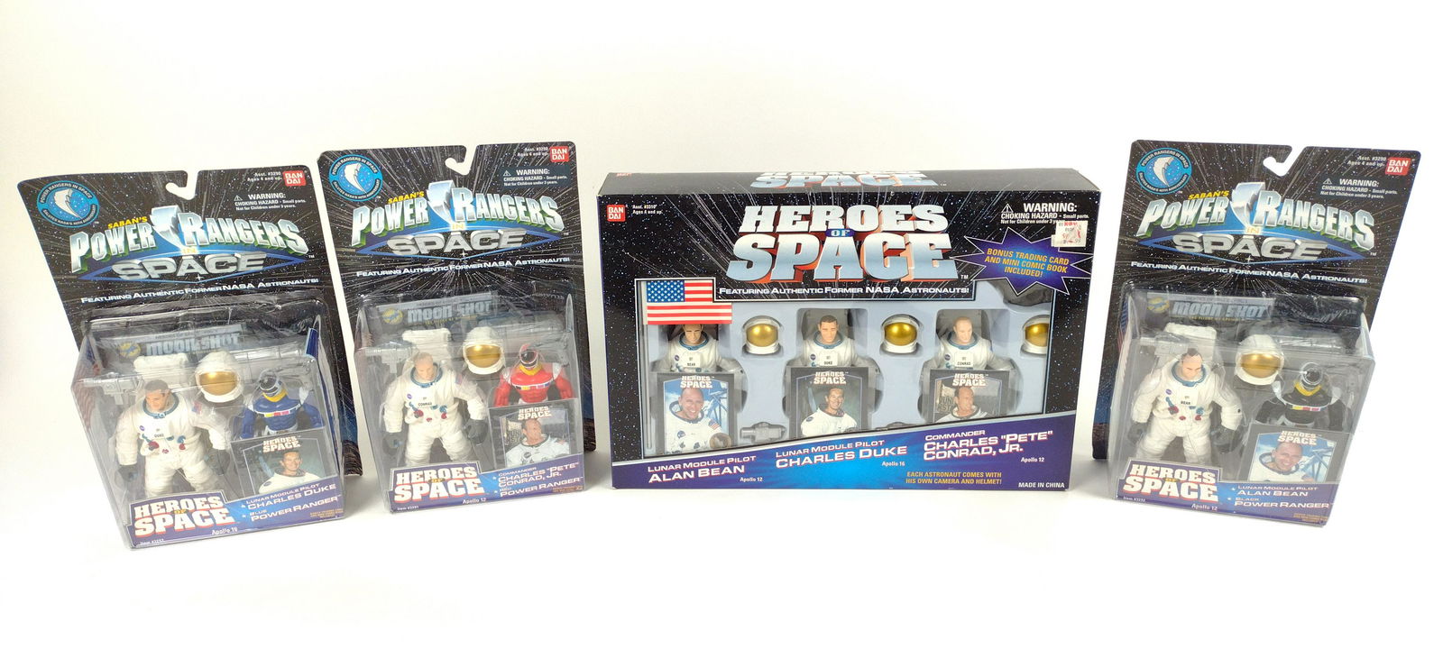 4 Bandai Co Heroes of Space Action Figures (1 of 7)