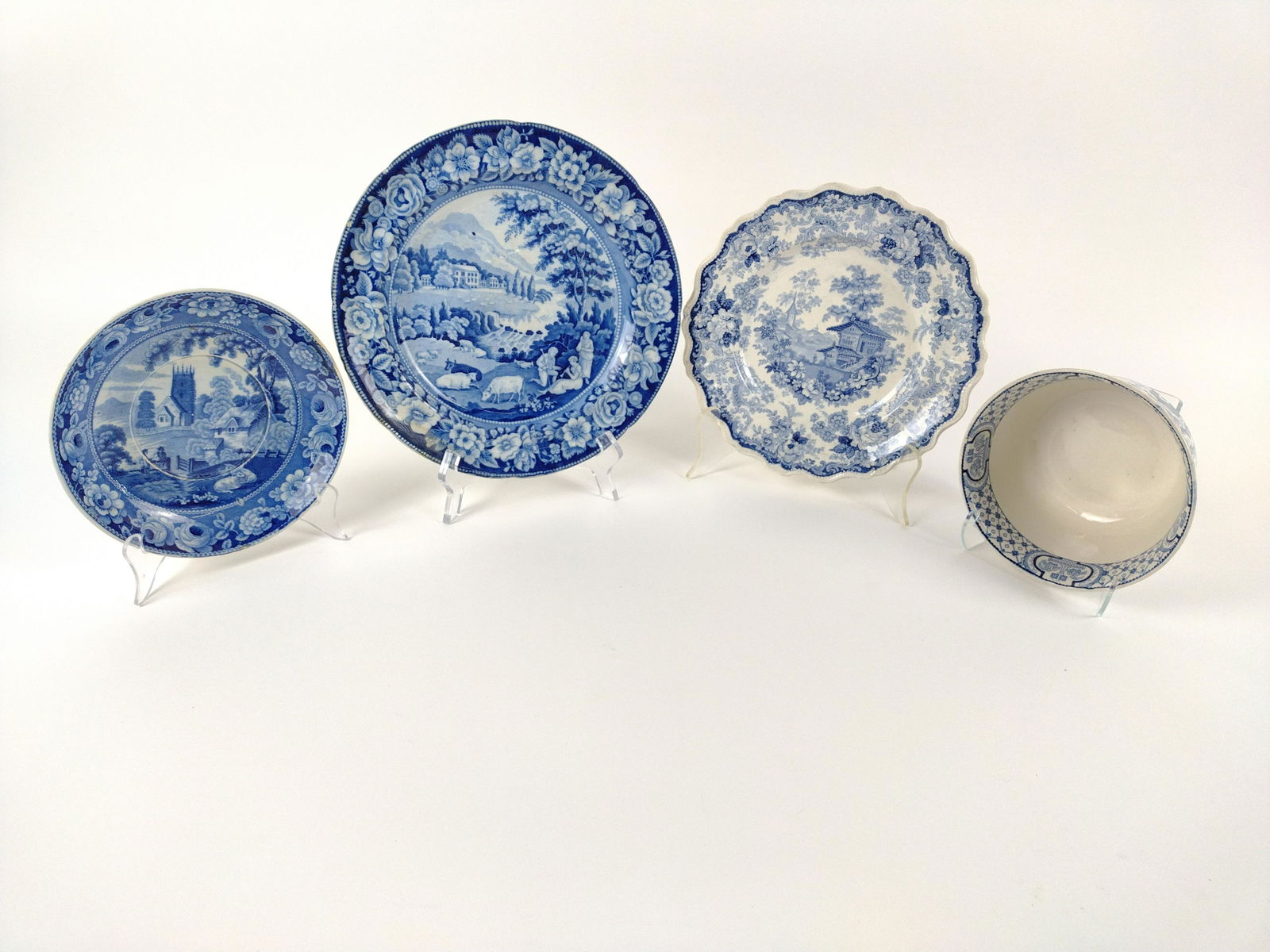 4 Pcs Transferware including Adams (1 of 8)