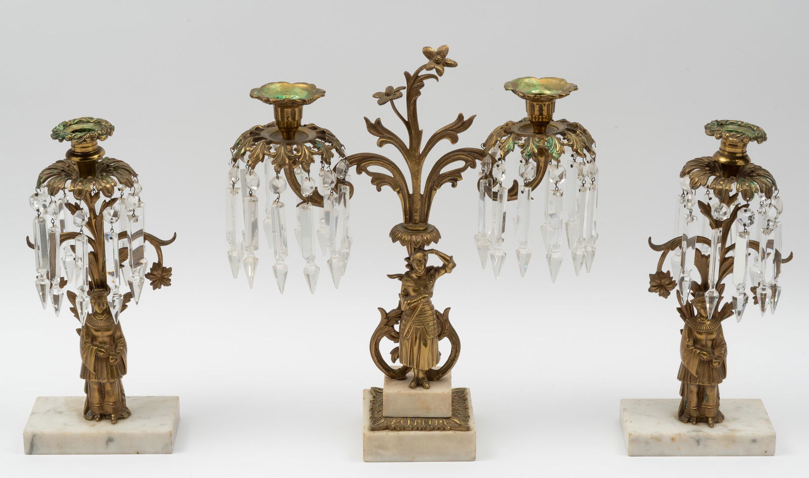 Antique 3 Piece Girandole (1 of 7)