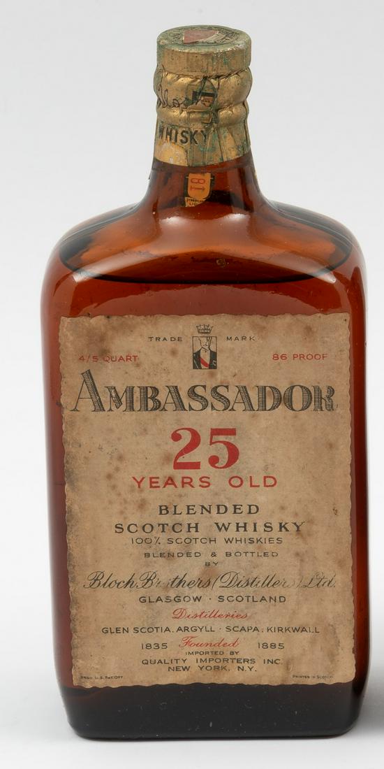 Early 1950s 25 Year Ambassador Whiskey (1 of 1)