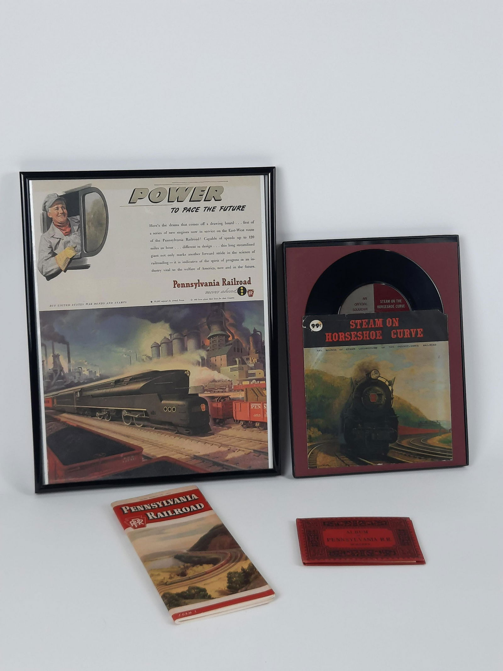 4 Pcs PRR Ephemera incl Record (1 of 11)