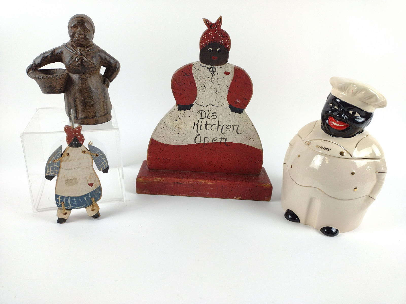 4 Pcs Black Americana including Cast Iron (1 of 5)