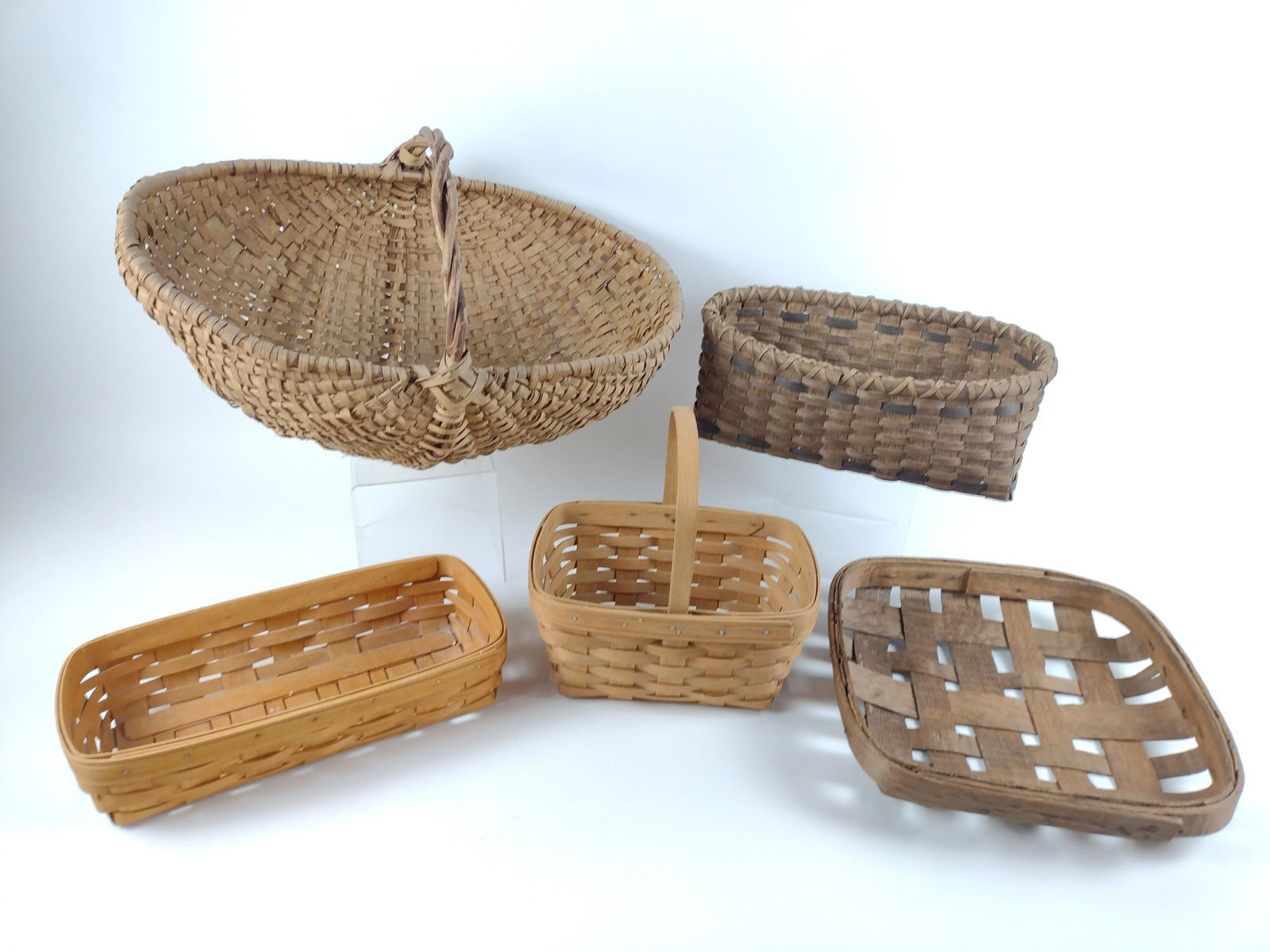 5 Baskets including Splint Wood (1 of 4)