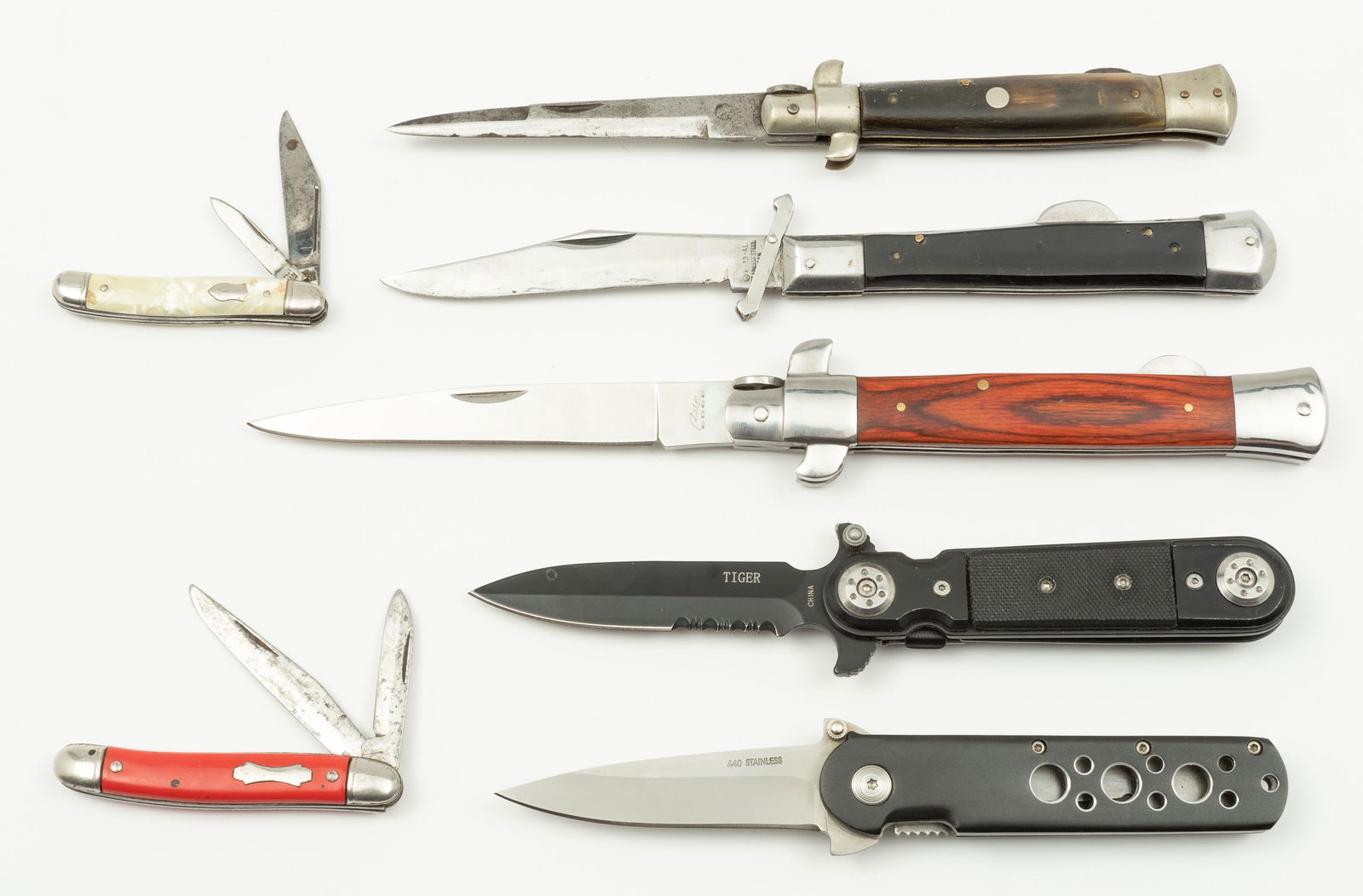 7 Pocket Knives Incl. Mother of Pearl Handled (1 of 2)