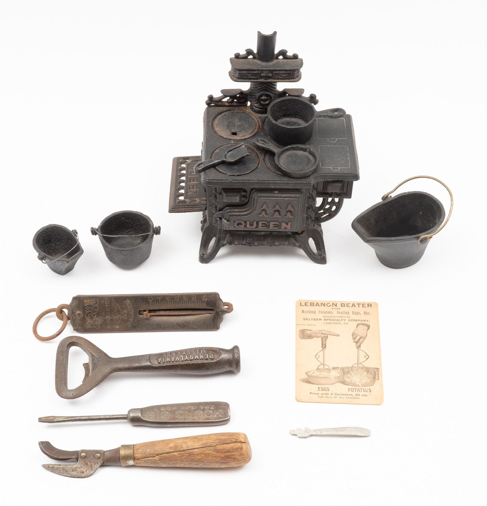 5 Cast Iron Pcs Incl. Mini Stove & Accessories (1 of 5)