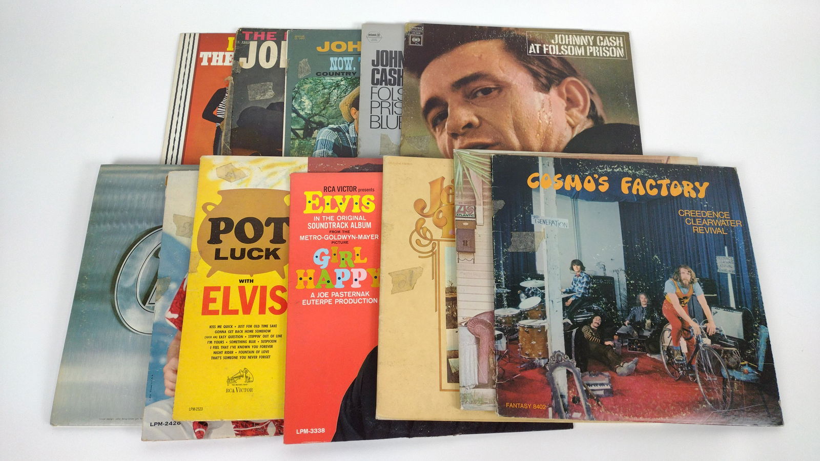 12 Rock 'n Roll Records incl Elvis (1 of 3)
