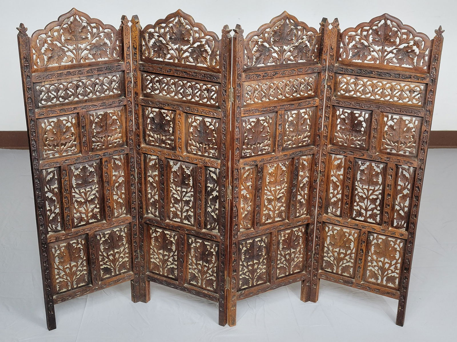 Indian Carved Low Screen (1 of 4)