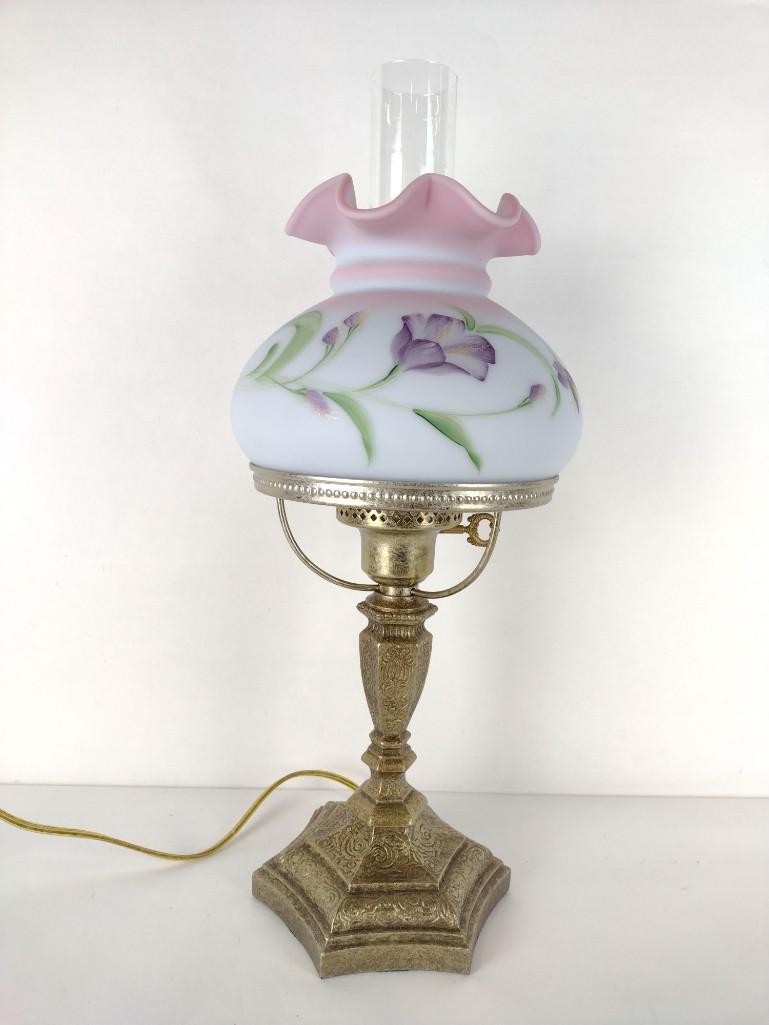 Fenton Hand Painted Table Lamp (1 of 4)