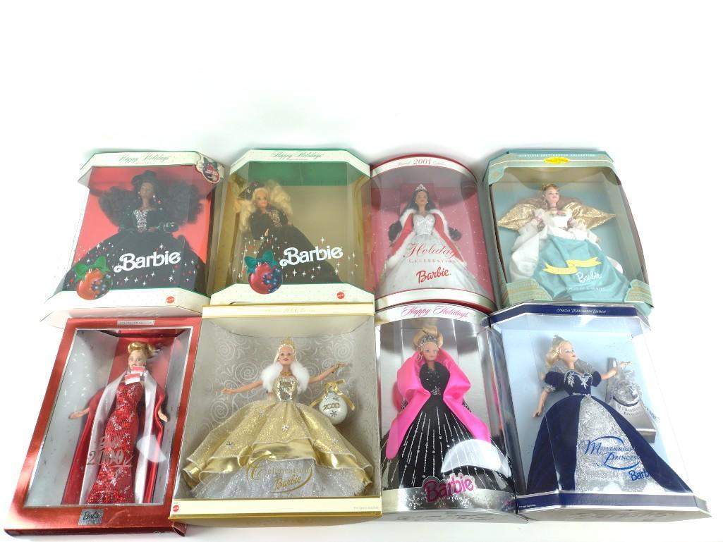 8 Special Edition Barbies Incl Millennium Princess