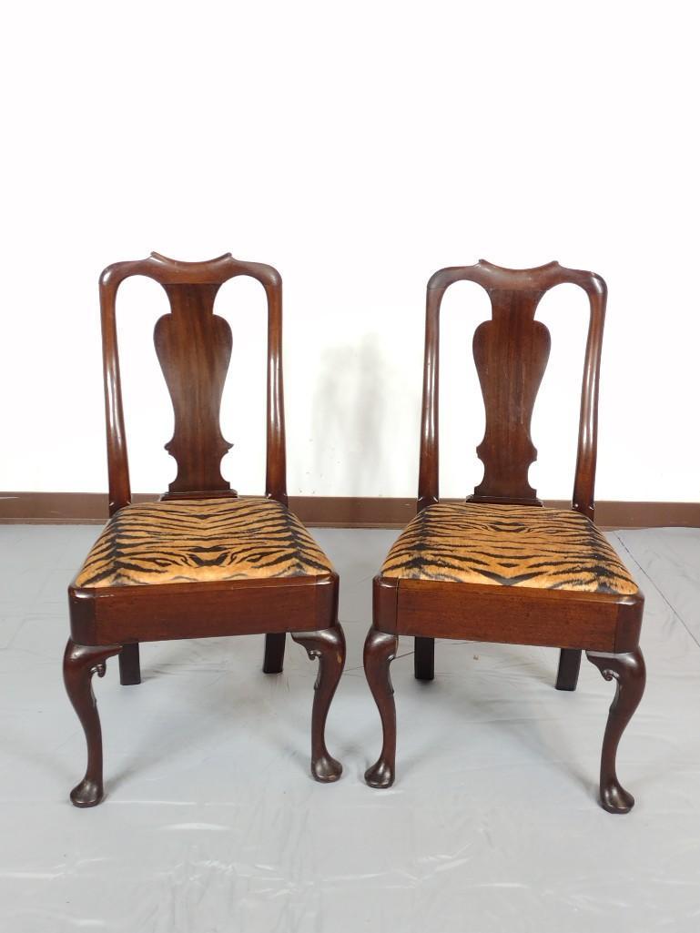 Pair Queen Anne Chairs (1 of 13)