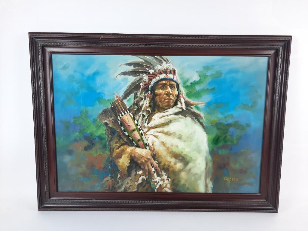Depple Indian Chief Painting (1 of 3)