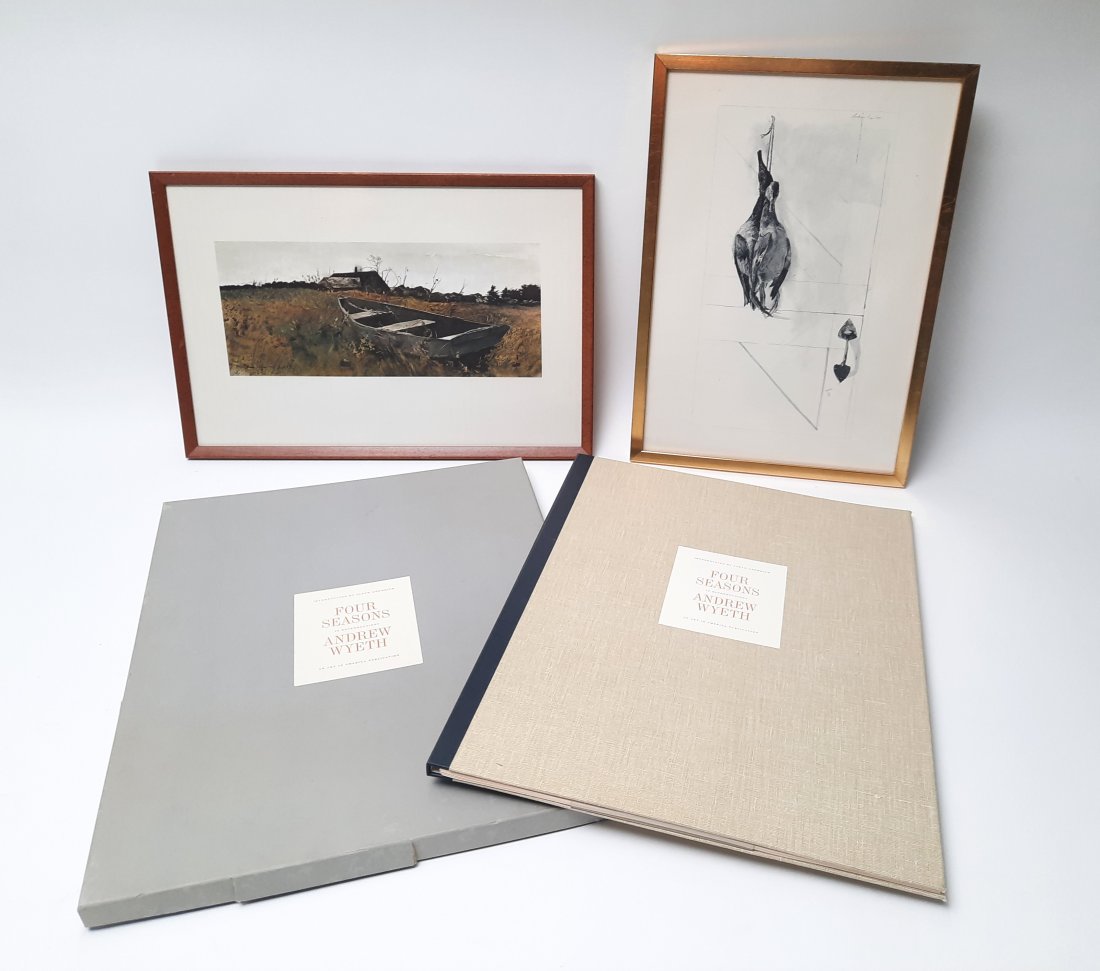 Four Seasons Andrew Wyeth Portfolio w/ 2 Framed Prints (1 of 16)