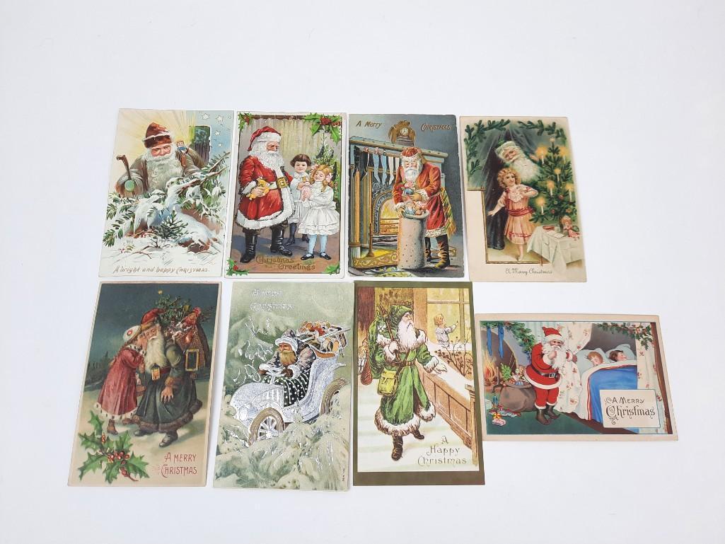 8 Antique Santa Post Cards (1 of 2)