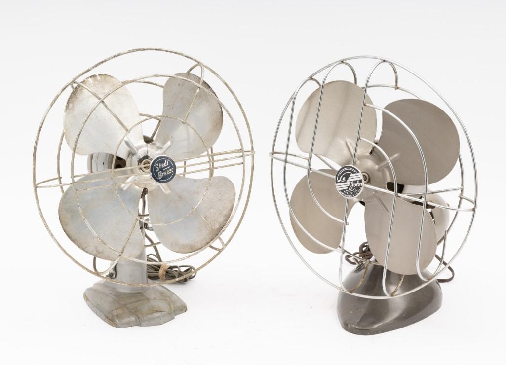 2 Vintage Desk Fans Incl Stedi Breeze (1 of 10)
