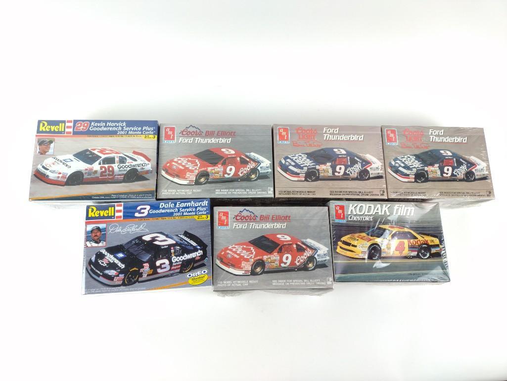 7 Nascar Models incl Dale Earnhardt: New in box. Manufactured by Revell and AMT. JK IMPORTANT: Before bidding, please read the terms and conditions. When you registered for the auction you agreed to these terms and will be required to co