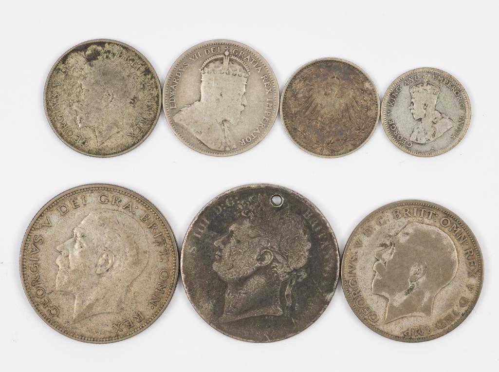 7 Silver World Coins (1 of 2)