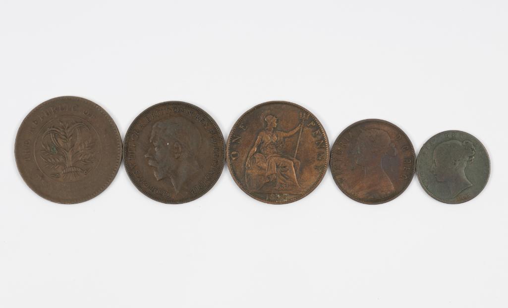 5 Early World Coins (1 of 2)