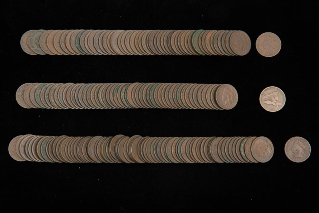 174 Indian Cents Incl 1857 Flying Eagle (1 of 2)