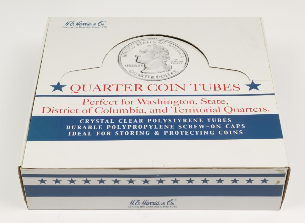 100 H.E. Harris & Co Quarter Coin Tubes (1 of 2)