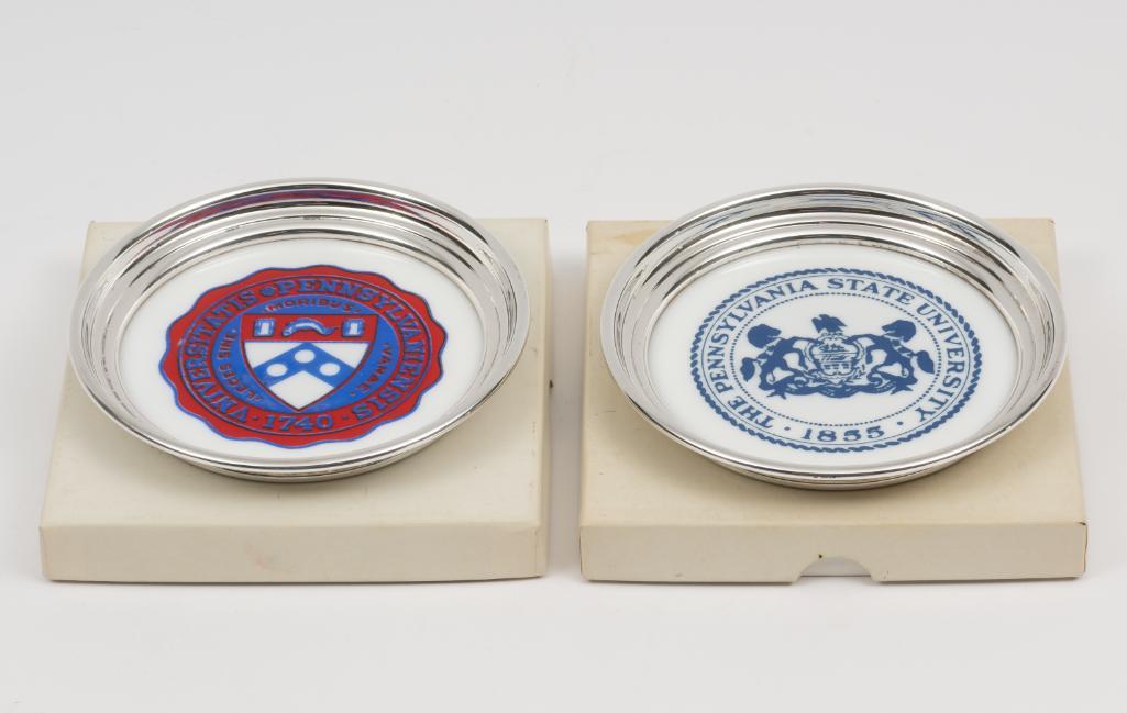 2 Sterling Rimmed Gorham Coasters (1 of 7)