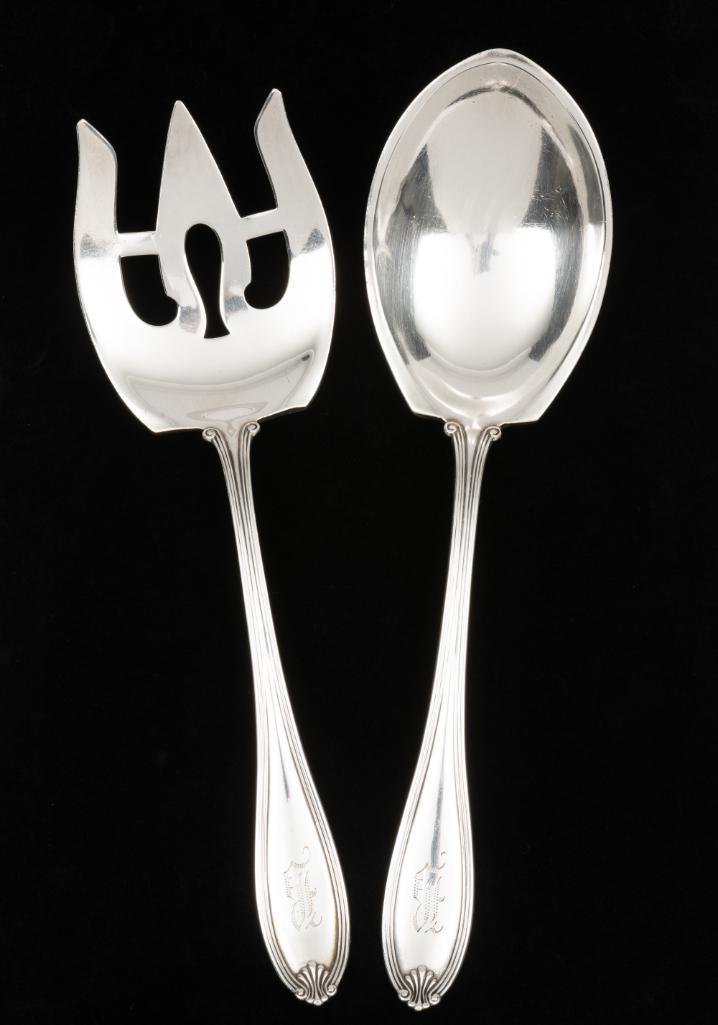 International Silver Sterling Spoon & Fork (1 of 9)