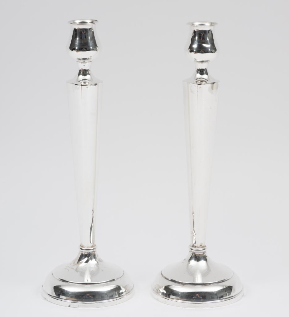 2 Weighted Sterling Candle Holders (1 of 5)