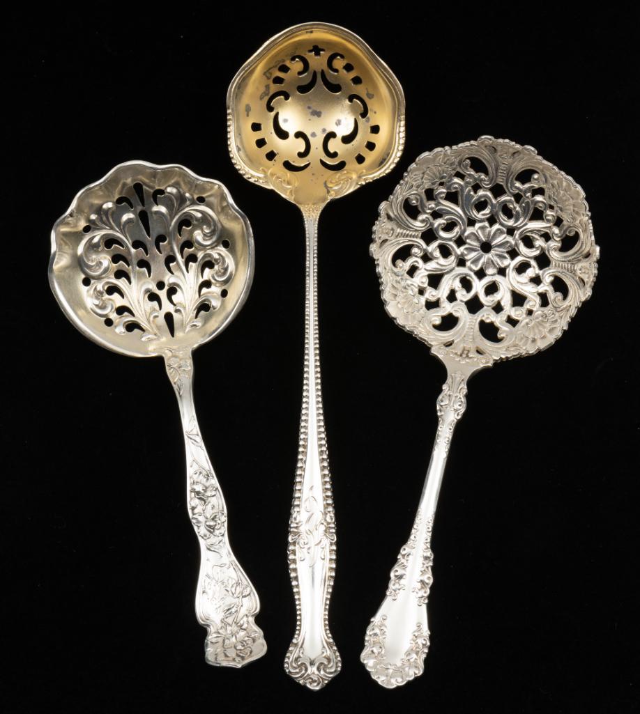 2 Sterling and 1 Silverplate Spoons (1 of 11)