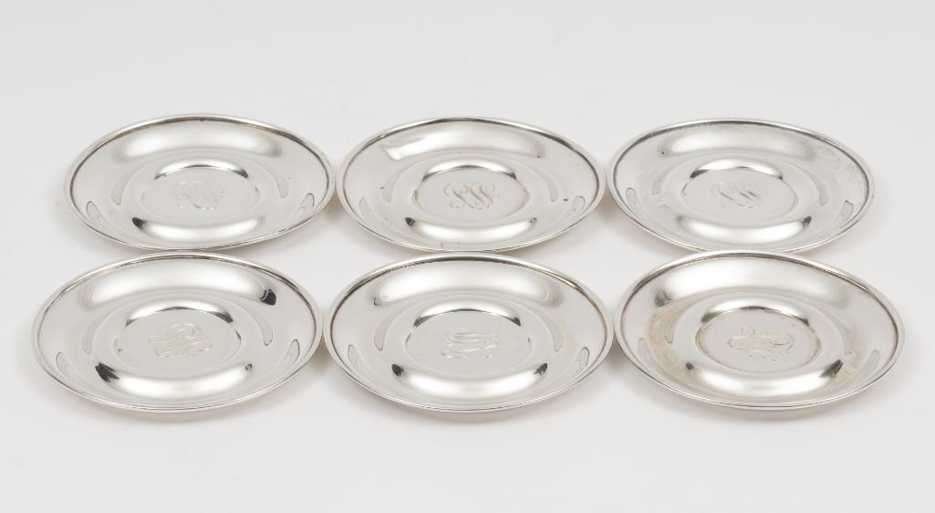 6 Small Sterling Webster Co. Plates (1 of 4)