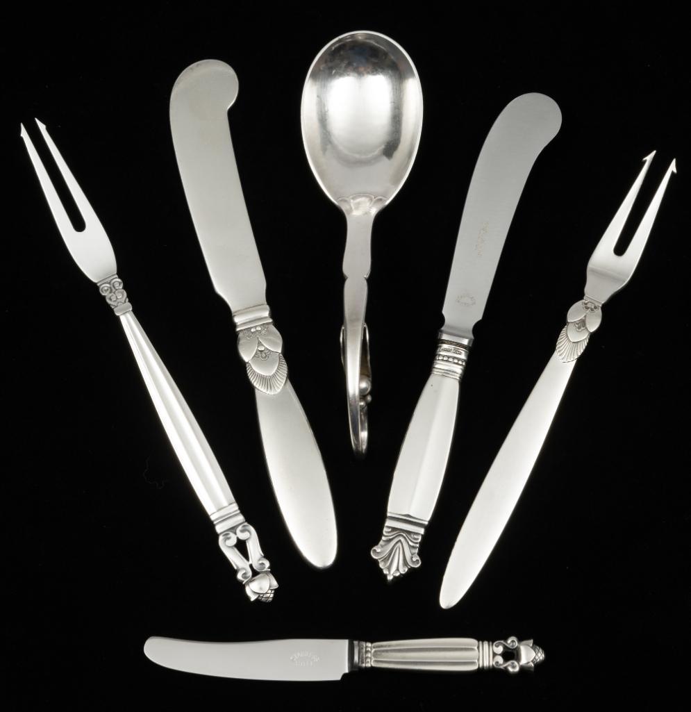 6 Georg Jensen Sterling Articles (1 of 14)