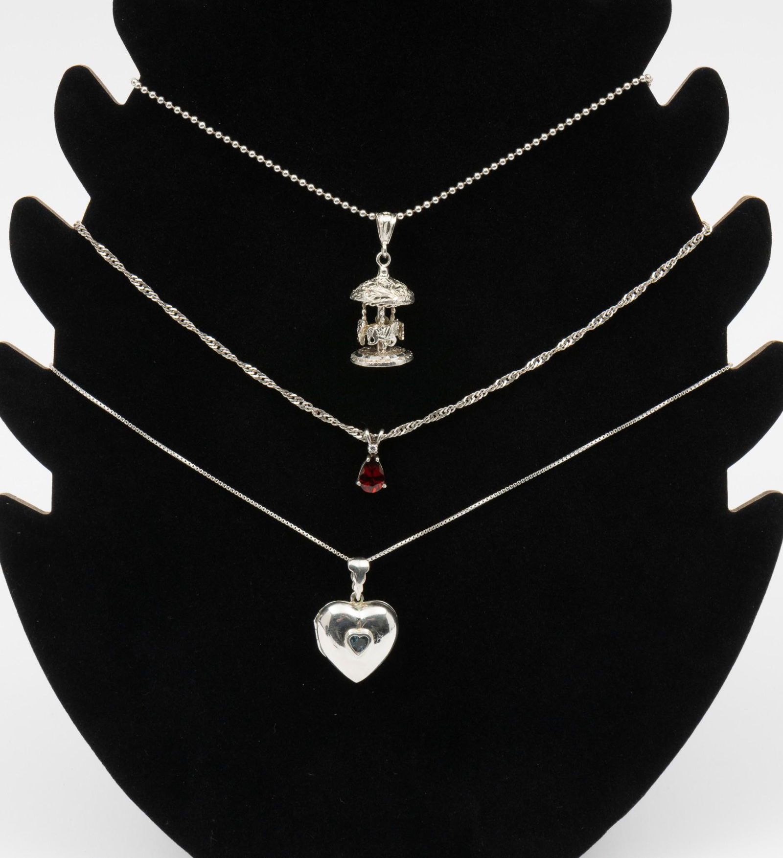 3 Sterling Pendant Necklaces (1 of 5)