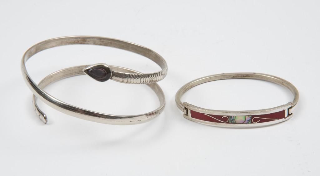 2 Mexican Silver Bracelets (1 of 4)