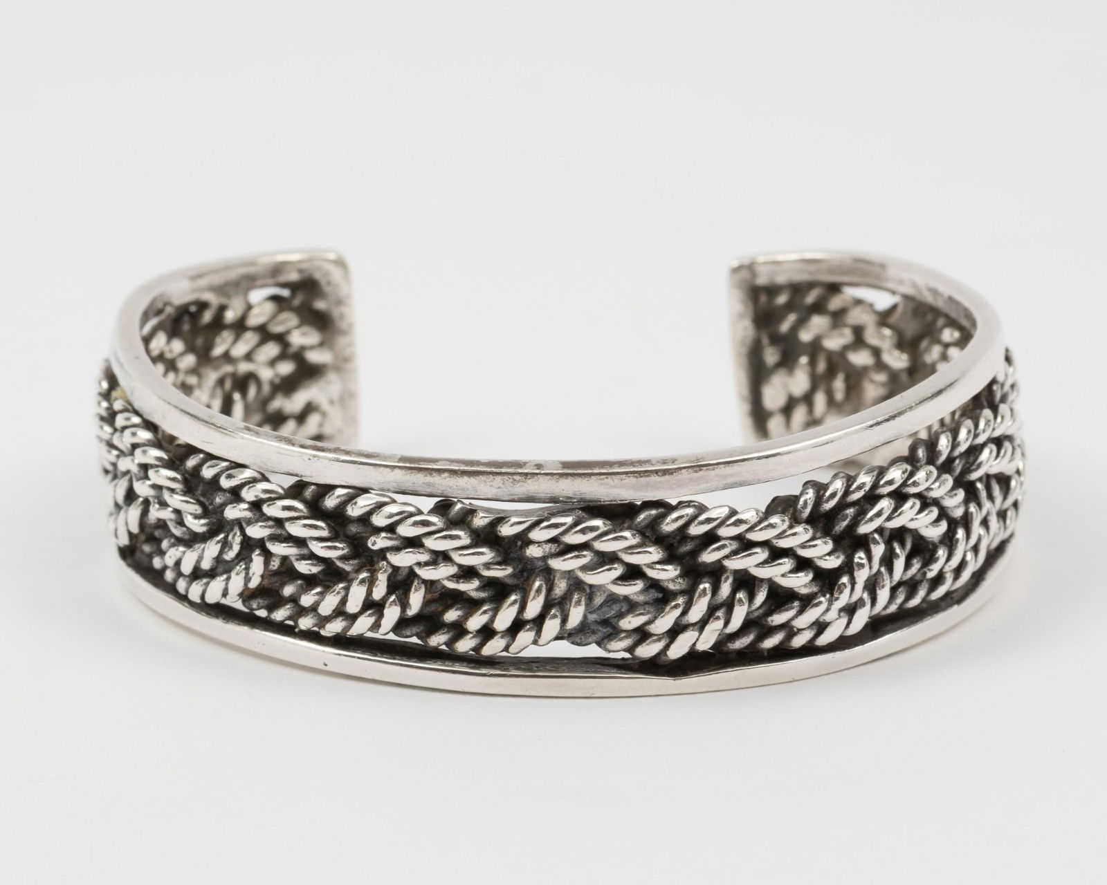 Native American Silver Cuff Bracelet (1 of 2)