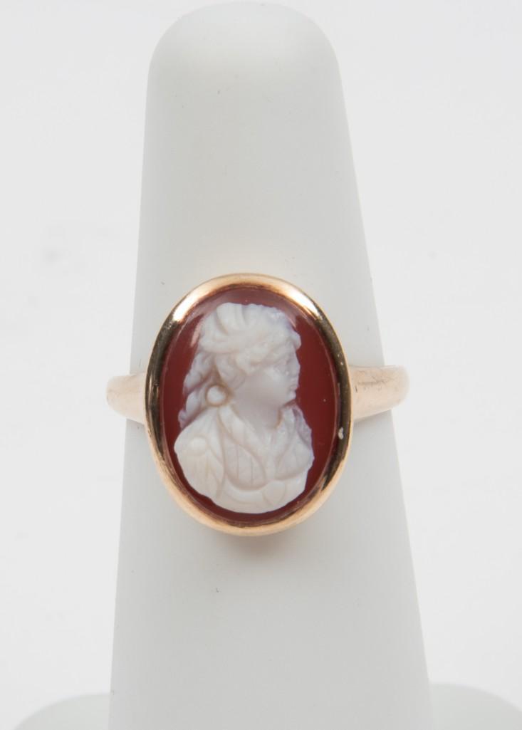Antique 14K Shell Cameo Ring (1 of 2)
