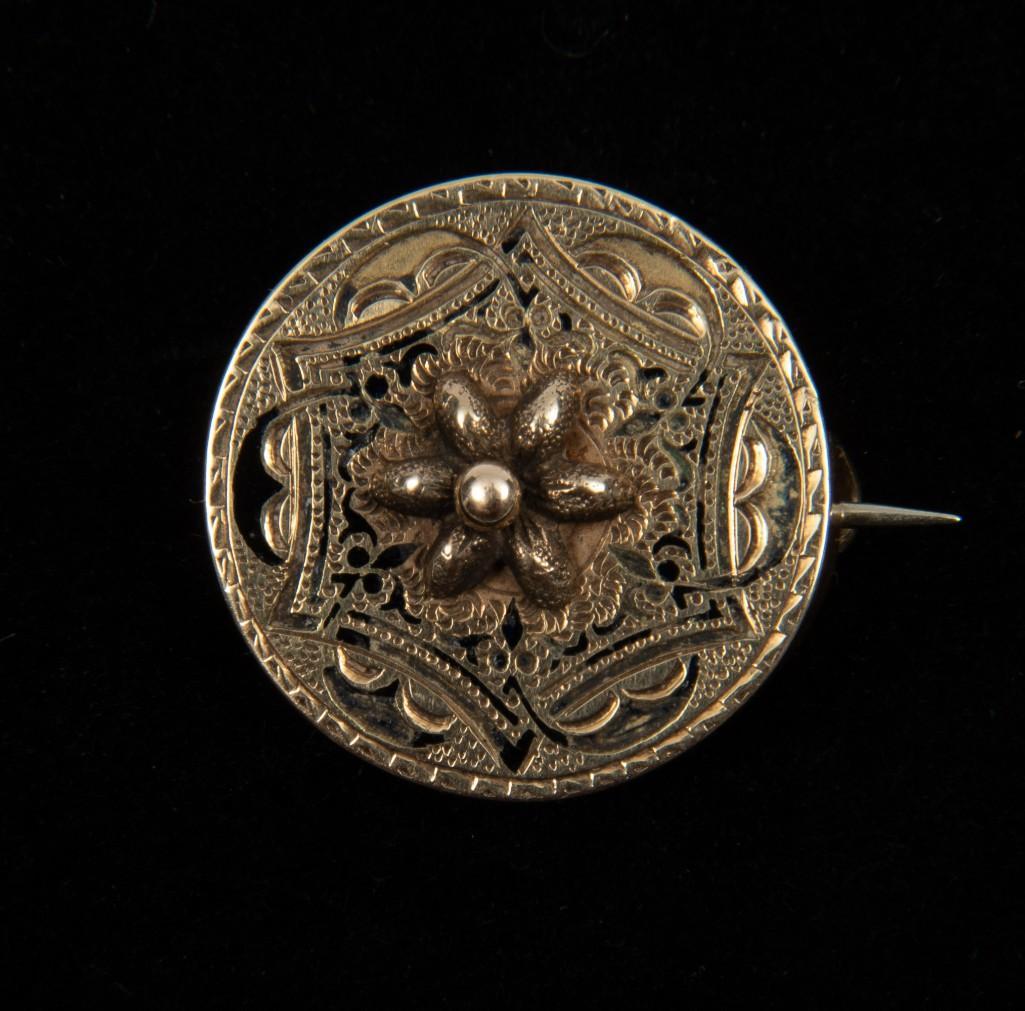 Victorian 18K & Enamel Pin (1 of 2)