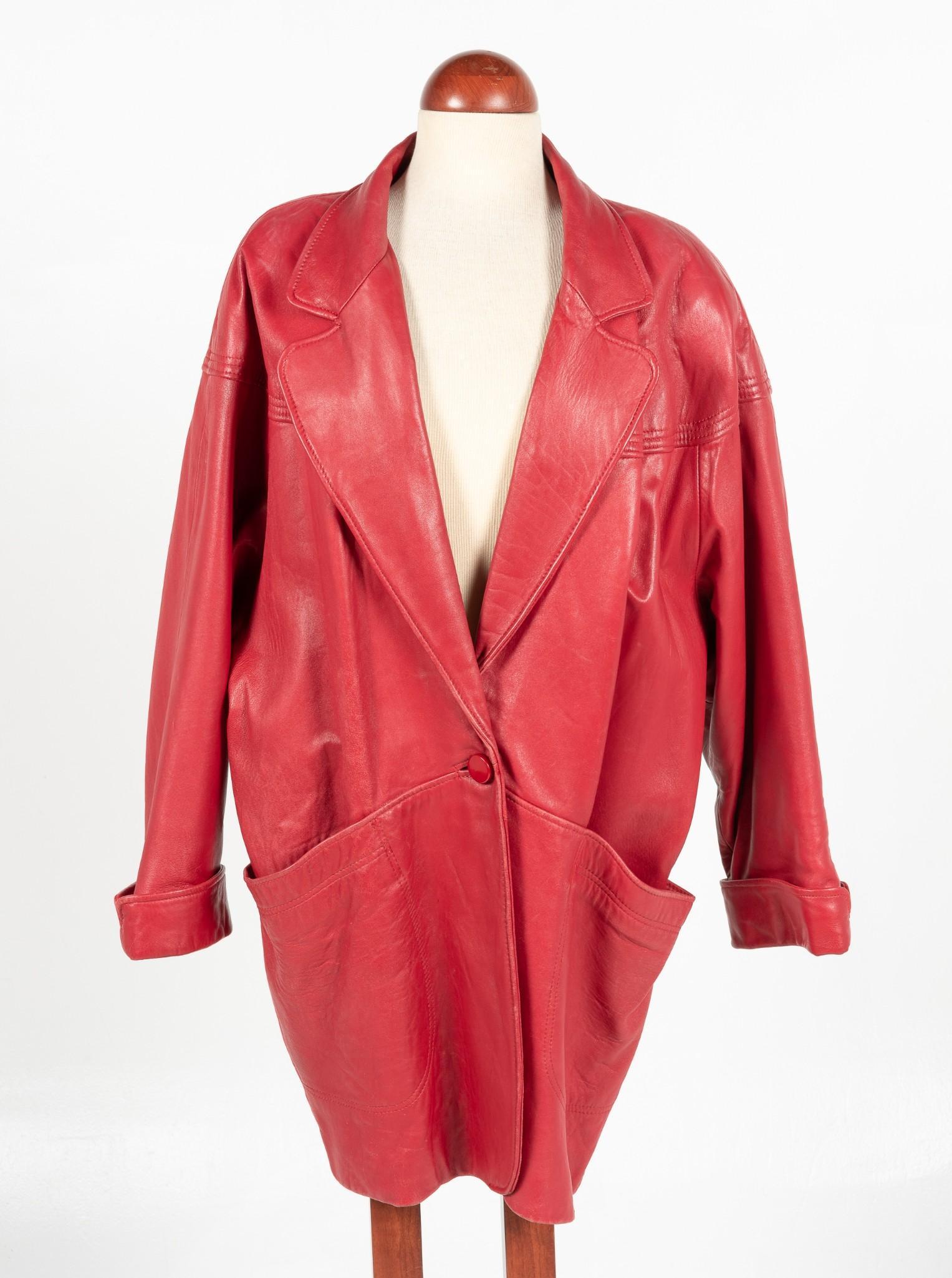 LNR Red Leather Jacket (1 of 5)