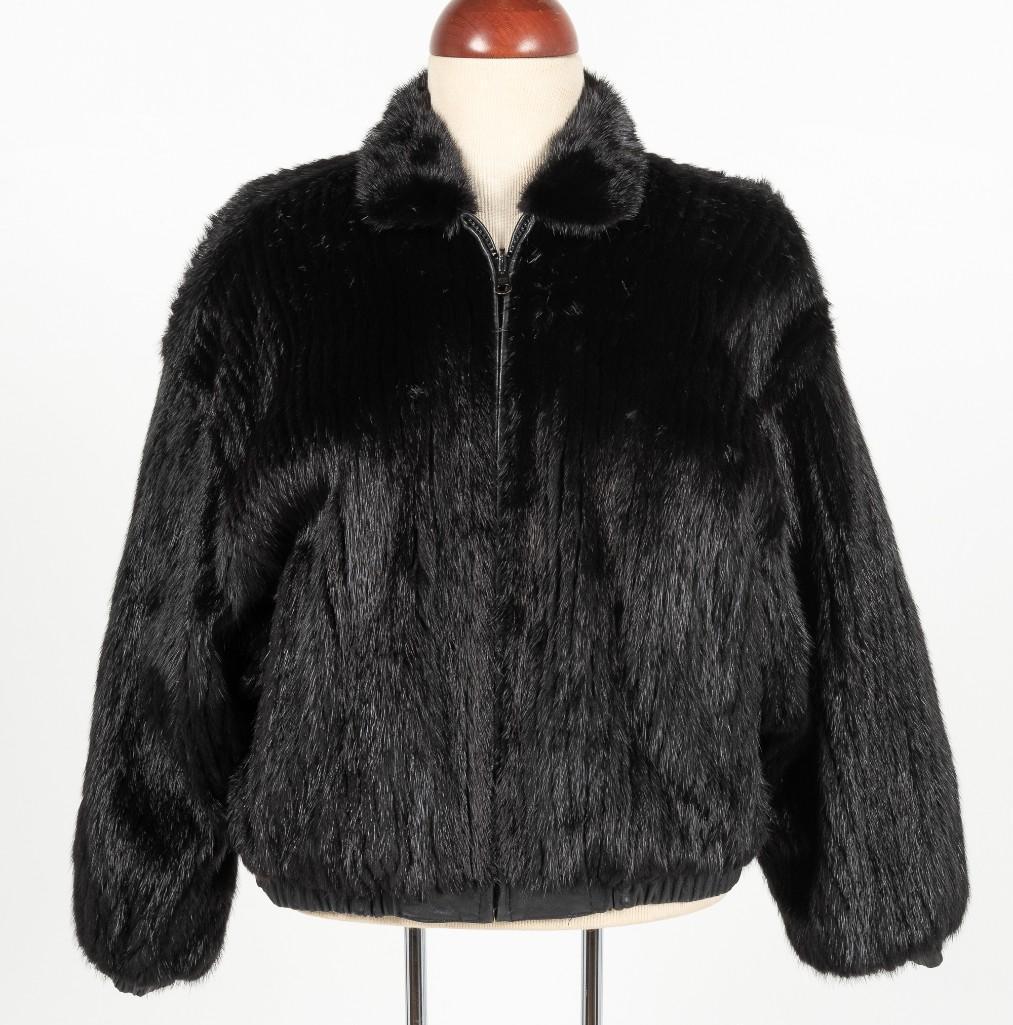 J. Pollack Furs Reversible Mink & Leather Jacket (1 of 7)
