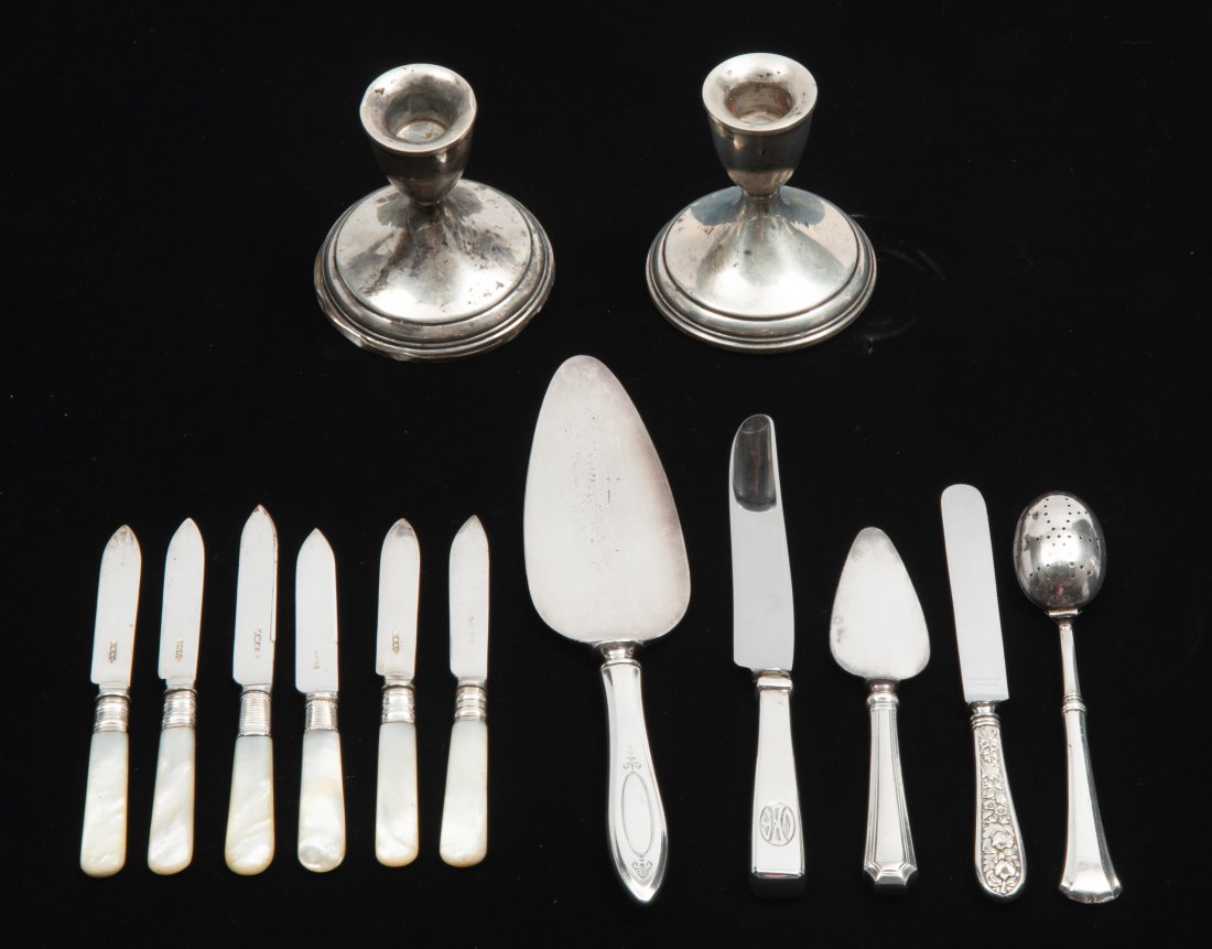 13 Pcs Sterling Handled and Weighted Articles (1 of 1)