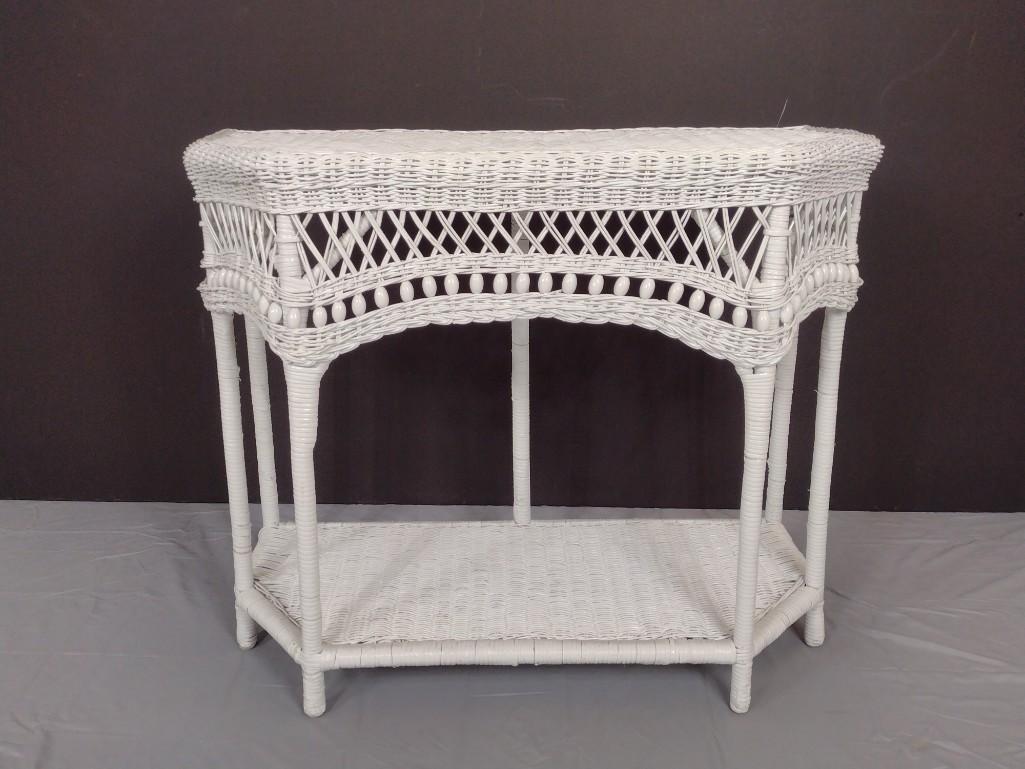 Wicker Hall Table (1 of 5)