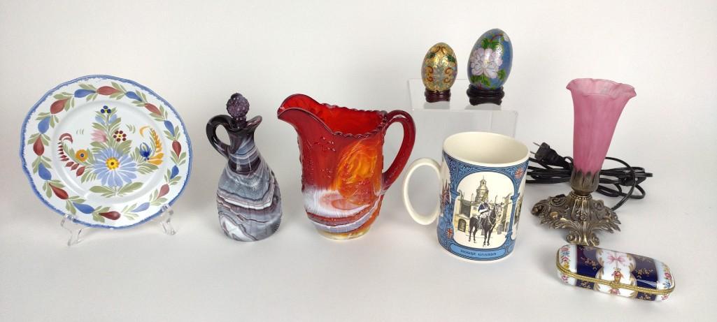 8 Pcs incl Cloisonne Eggs (1 of 7)