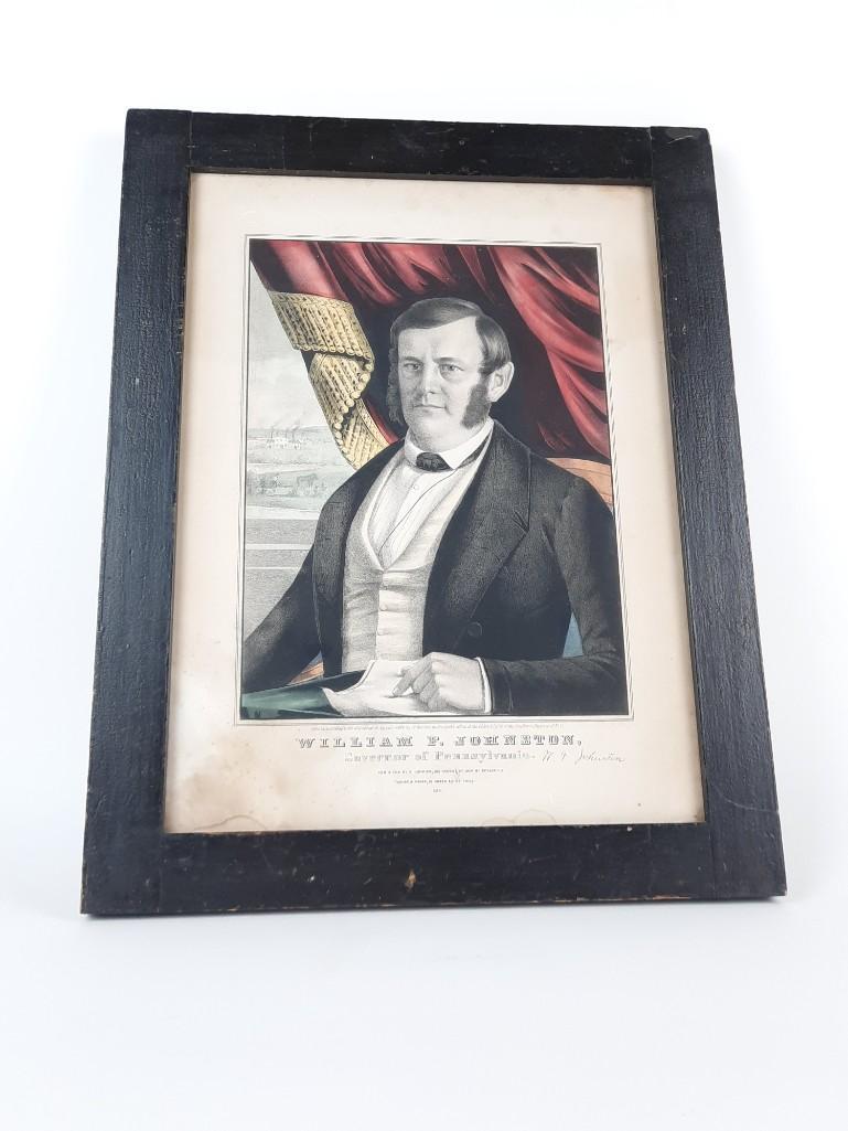 PA Governor William F Johnston Colored Print (1 of 4)