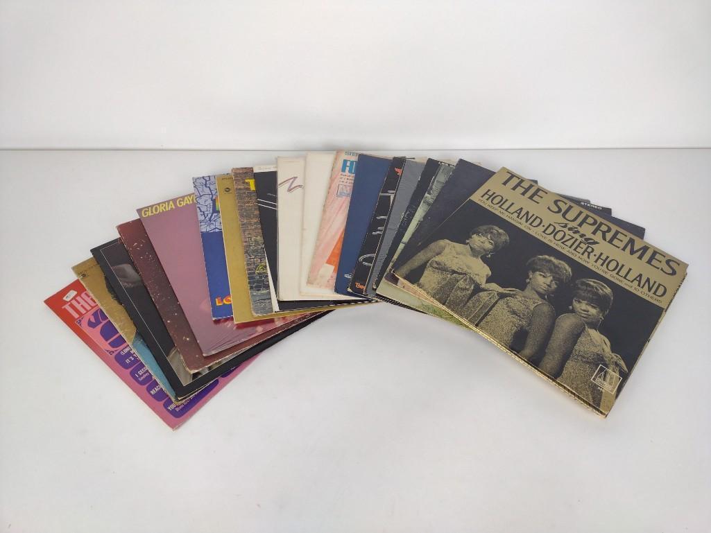 20 Soul & Jazz Records Incl The Supremes: Also includes Aretha Franklin, The 4 Seasons, and The Temptations. RM IMPORTANT: Before bidding, please read the terms and conditions. When you registered for the auction you agreed to these terms and