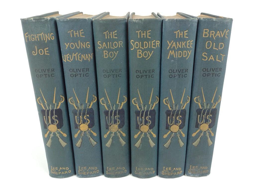 6 Vols. Oliver Optic Army and Navy Series (1 of 8)