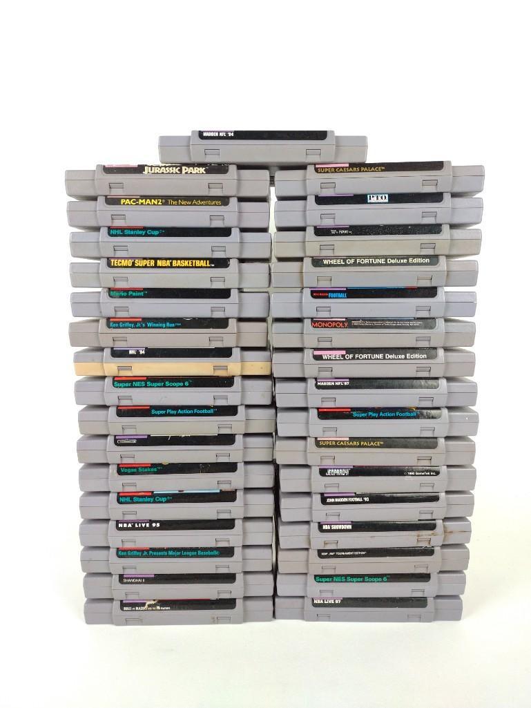 33 Super Nintendo Games incl PacMan (1 of 7)