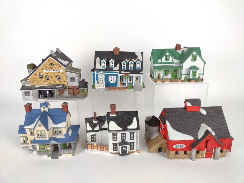 6 New England Series Dickens Village Houses (1 of 5)