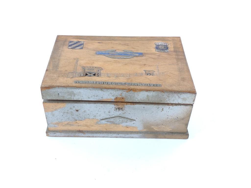WWII Camp Hammelburg Trench Art Box (1 of 4)