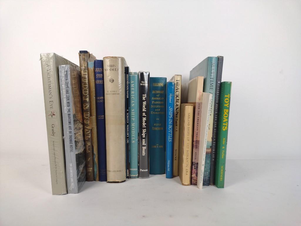 18 Books on Naval Art & Ship Models: Includes Toy Boats, Maritime America, Fiberglass Boats you can Build, A Yachtman's Eye, Wooden Ships & Iron Men: The Maritime Art of Thomas Hoyne, Ships-in-Bottles, The World of Model Ships and Boats,