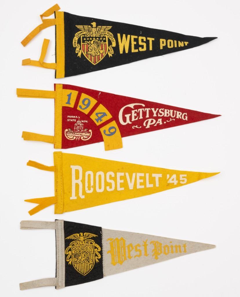 4 Felt Banners from 1940s (1 of 5)