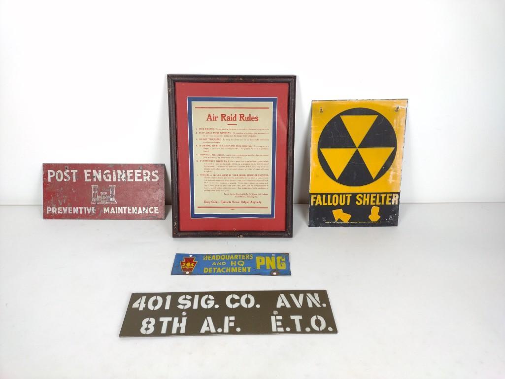 5 Military Signs (1 of 6)