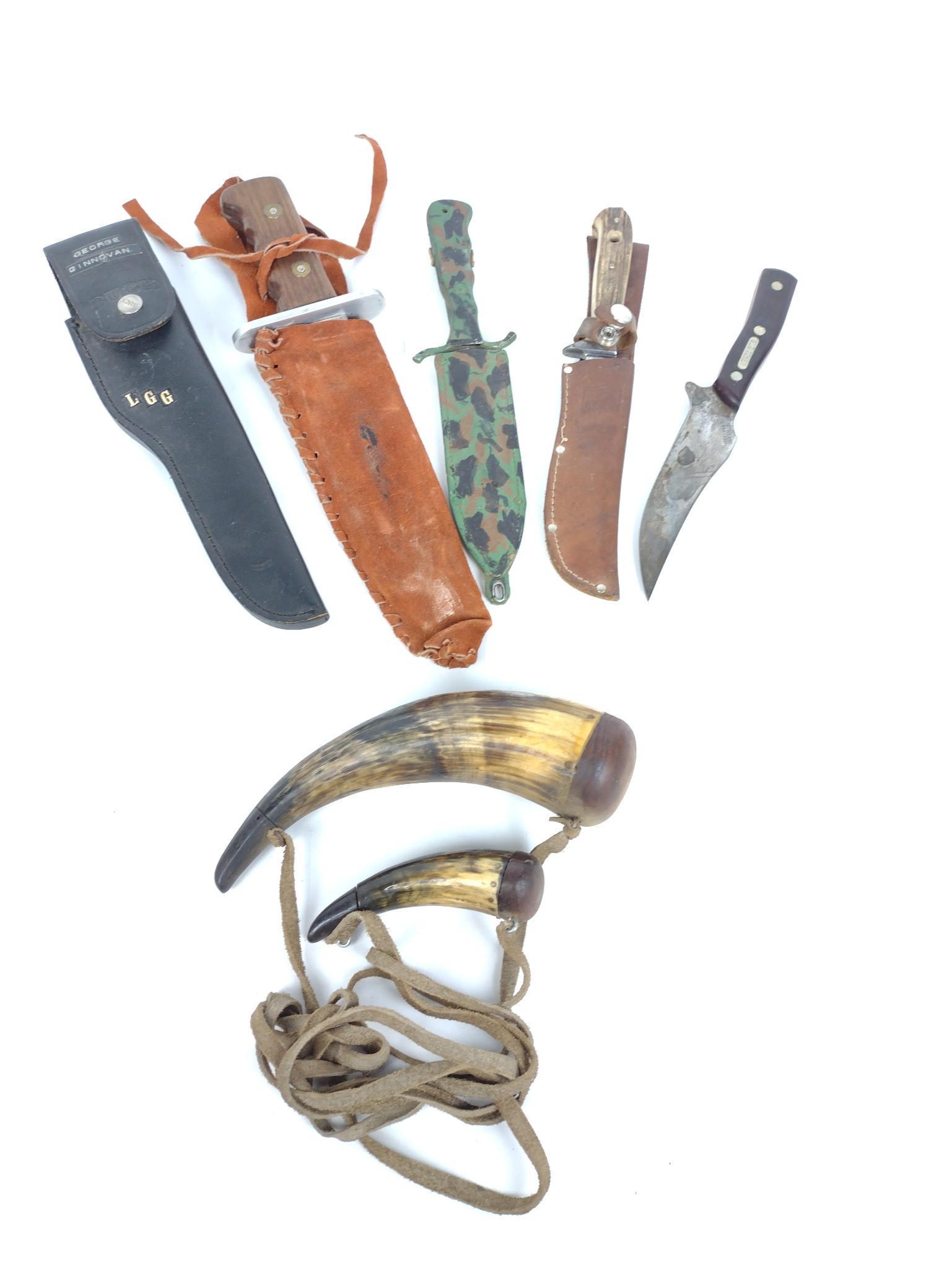 5 Fixed Blade Knives Incl Buck (1 of 11)