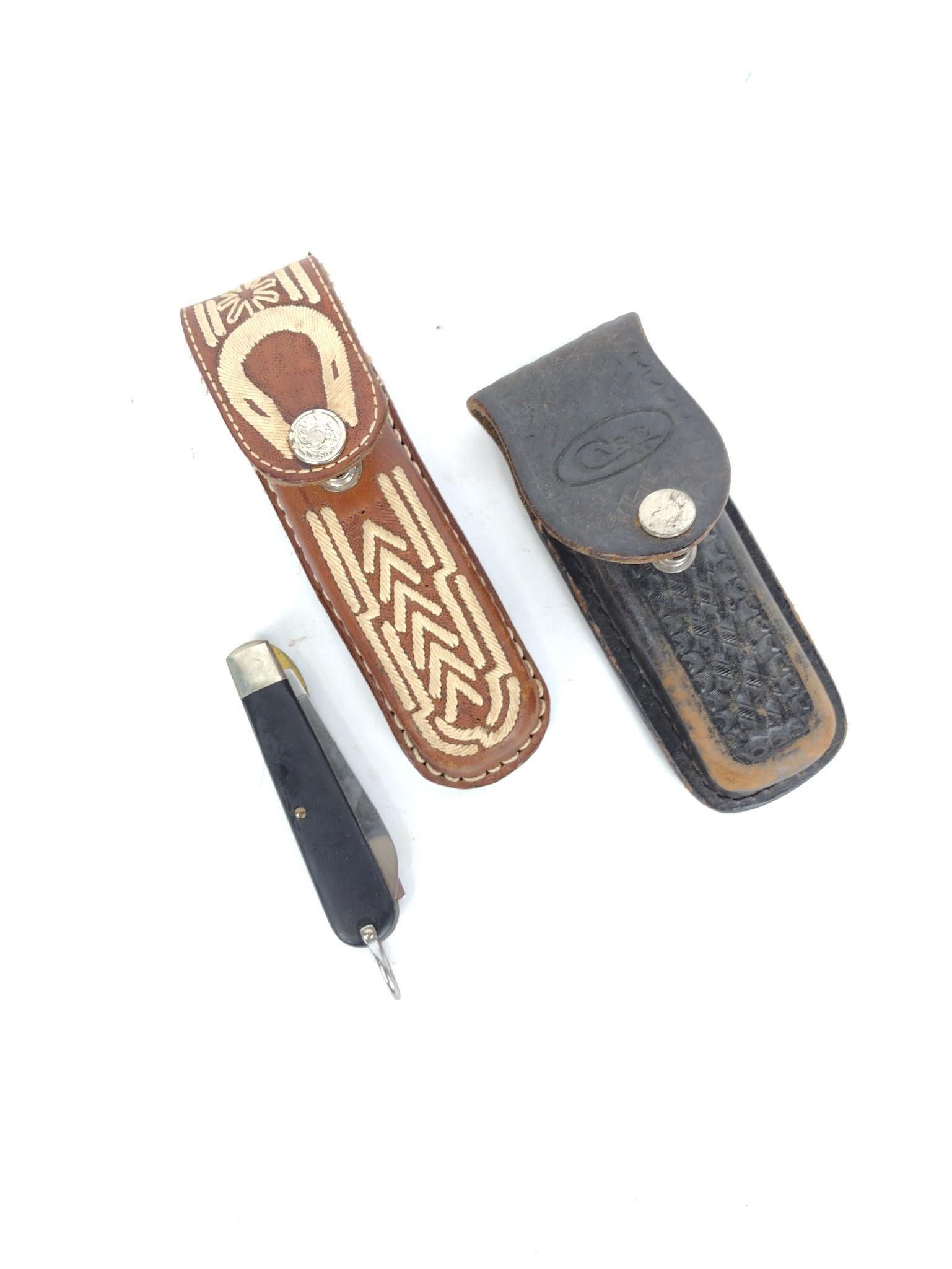 3 Folding Knives Incl Case (1 of 6)